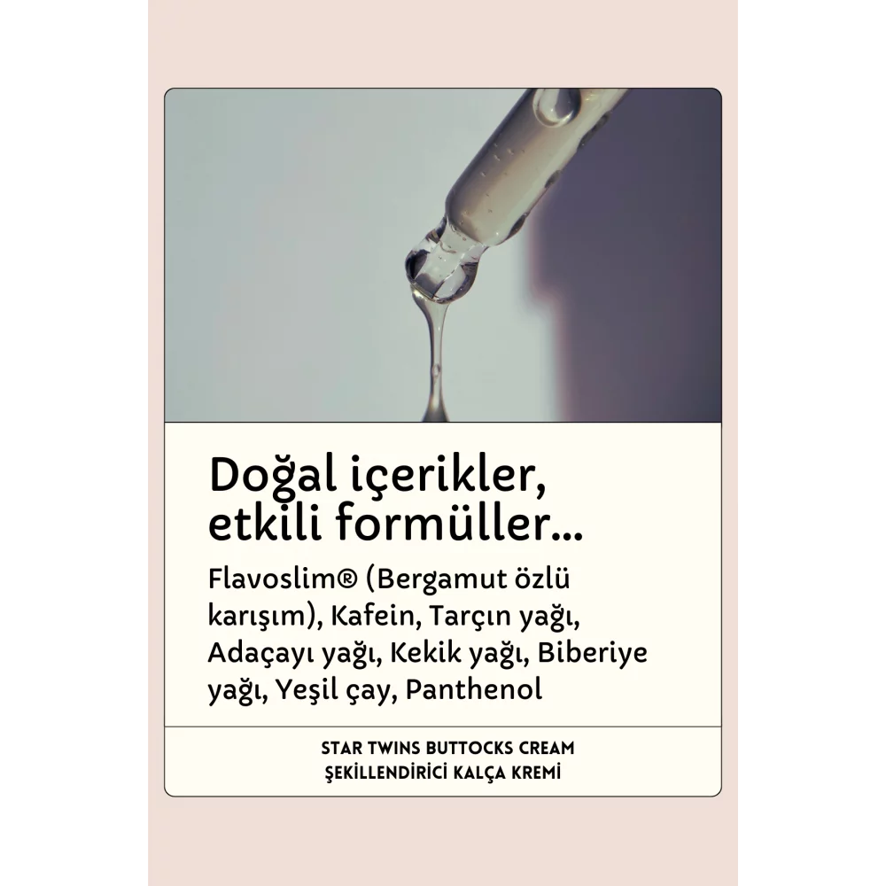 Kalça Kremi 200ml - Sıkılaştırıcı Çatlak Önleyici Selülit Giderici