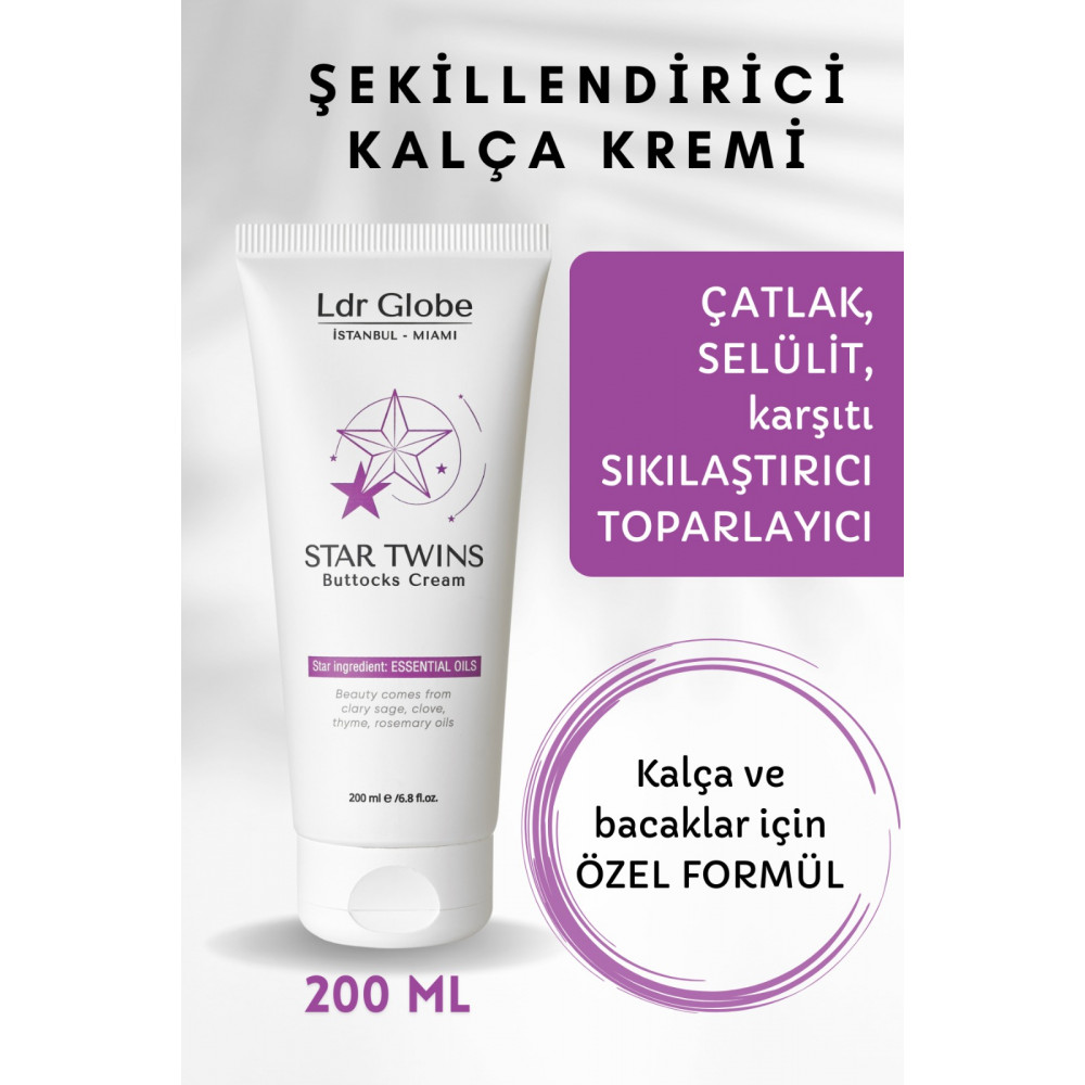 Kalça Kremi 200ml - Sıkılaştırıcı Çatlak Önleyici Selülit Giderici