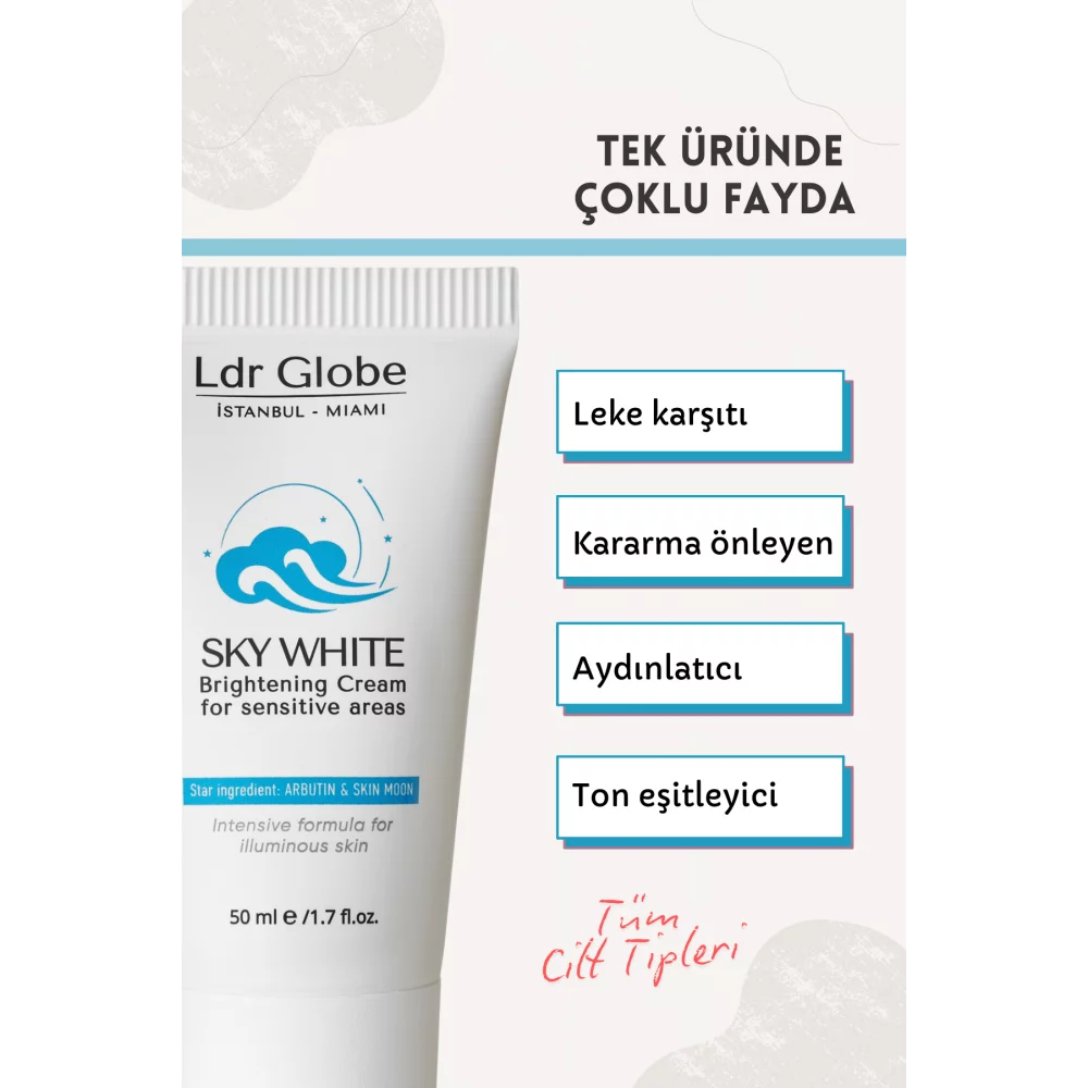 Beyazlatıcı Krem 50ml - Özel Bölge Koltuk Altı Dirsek Diz Beyazlatıcı