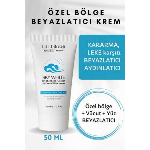 Beyazlatıcı Krem 50ml - Özel Bölge Koltuk Altı Dirsek Diz Beyazlatıcı